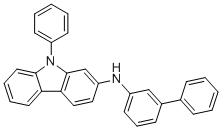 9-苯基-N-(3-苯基苯基)咔唑-2-胺分子结构 (CAS 1807712-44-2)
