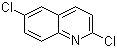 2,6-二氯喹啉分子结构 (CAS 1810-72-6)