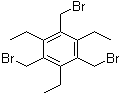 结构式 CAS# 181058-08-2, 2,4,6-三乙基-1,3,5-三(溴甲基)苯
