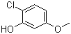 2-氯-5-甲氧基苯酚分子结构 (CAS 18113-04-7)