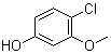 4-氯-3-甲氧基苯酚分子结构 (CAS 18113-07-0)