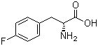 4-氟-D-苯丙氨酸分子结构 (CAS 18125-46-7)