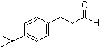 4-叔丁基苯丙醛分子结构 (CAS 18127-01-0)