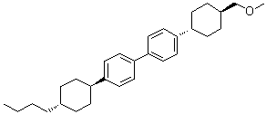 4-(trans-4-Butylcyclohexyl)-4'-[trans-4-(methoxymethyl)cyclohexyl]-1,1'-biphenyl molecular structure (CAS 181369-18-6)