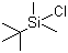 叔丁基二甲基氯硅烷分子结构 (CAS 18162-48-6)