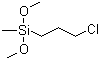 3-氯丙基甲基二甲氧基硅烷分子结构 (CAS 18171-19-2)