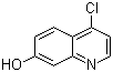 4-氯-7-羟基喹啉分子结构 (CAS 181950-57-2)