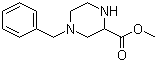 4-苄基-2-哌嗪甲酸甲酯分子结构 (CAS 181955-94-2)