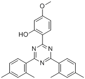 2-[4,6-双(2,4-二甲基苯基)-1,3,5-三嗪-2-基]-5-甲氧基苯酚分子结构 (CAS 1820-28-6)