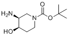 (3S,4R)-tert-Butyl 3-amino-4-hydroxypiperidine-1-carboxylate molecular structure (CAS 1820579-78-9)