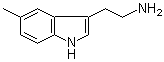 2-(5-甲基-1H-吲哚-3-基)乙胺分子结构 (CAS 1821-47-2)