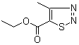 4-甲基-1,2,3-噻二唑-5-甲酸乙酯分子结构 (CAS 18212-20-9)
