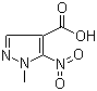 1-甲基-5-硝基吡唑-4-甲酸分子结构 (CAS 18213-77-9)