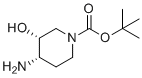 叔-丁基(3R,4S)-4-氨基-3-羟基哌啶-1-羧酸酯分子结构 (CAS 1821799-48-7)