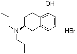 (6S)-6-(二丙基氨基)-5,6,7,8-四氢-1-萘酚氢溴酸盐分子结构 (CAS 182210-74-8)