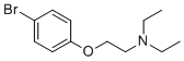2-(4-溴苯氧基)-N,N-二乙基乙胺分子结构 (CAS 1823-62-7)