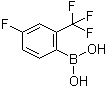 (4-Fluoro-2-trifluoromethylphenyl)boronic acid molecular structure (CAS 182344-16-7)