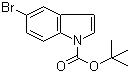 N-Boc-5-bromoindole molecular structure (CAS 182344-70-3)