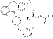 富马酸卢帕他定分子结构 (CAS 182349-12-8)