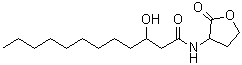 结构式 CAS# 182359-60-0, 3-羟基-N-(四氢-2-氧代-3-呋喃基)十二烷酰胺