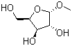 甲基 alpha-D-呋喃木糖苷分子结构 (CAS 1824-96-0)