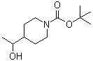 4-(1-羟基乙基)哌啶-1-羧酸叔丁酯分子结构 (CAS 183170-69-6)