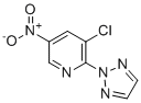 3-氯-5-硝基-2-(2H-1,2,3-三唑-2-基)吡啶分子结构 (CAS 1832583-40-0)