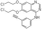 6,7-二(2-氯乙氧基)-N-(3-乙炔基苯基)-4-喹唑啉胺分子结构 (CAS 183321-82-6)