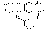 6-(2-氯乙氧基)-N-(3-乙炔基苯基)-7-(2-甲氧基乙氧基)-4-喹唑啉胺分子结构 (CAS 183321-83-7)