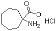1-氨基环庚烷甲酸甲酯盐酸盐分子结构 (CAS 183429-63-2)