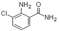 2-氨基-3-氯苯甲酰胺分子结构 (CAS 18343-44-7)