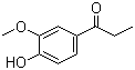 3-甲氧基-4-羟基苯丙酮分子结构 (CAS 1835-14-9)