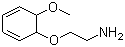 2-甲氧基苯氧基乙胺分子结构 (CAS 1836-62-0)