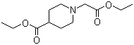 N-乙酸乙酯-4-哌啶甲酸乙酯分子结构 (CAS 1838-39-7)