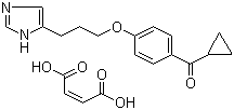 Ciproxifan 马来酸盐分子结构 (CAS 184025-19-2)