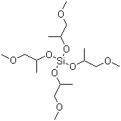 四(2-甲氧基-1-甲基乙基)硅酸酯分子结构 (CAS 18407-95-9)