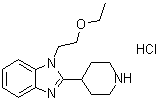 1-(2-乙氧基乙基)-2-(4-哌啶基)-1H-苯并咪唑盐酸盐分子结构 (CAS 1841081-72-8)