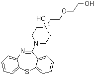 4-Dibenzo[b,f][1,4]thiazepin-11-yl-1-hydroxy-1-[2-(2-hydroxyethoxy)ethyl]-piperazinium molecular structure (CAS 1841445-60-0)