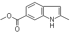 2-甲基-1H-吲哚-6-羧酸甲酯分子结构 (CAS 184150-96-7)