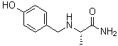 (2S)-2-[[(4-Hydroxyphenyl)methyl]amino]propanamide molecular structure (CAS 1843368-38-6)