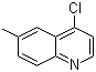 4-氯-6-甲基喹啉分子结构 (CAS 18436-71-0)