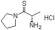 (S)-2-氨基-1-(吡咯烷-1-基)丙-1-硫酮盐酸盐分子结构 (CAS 184360-52-9)