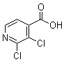 2,3-二氯异烟酸分子结构 (CAS 184416-84-0)