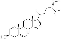 豆甾-5,24(28)-二烯-3-醇分子结构 (CAS 18472-36-1)
