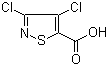 3,4-二氯异噻唑-5-羧酸分子结构 (CAS 18480-53-0)