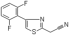 2-氰基甲基-4-(2,6-二氟苯基)噻唑分子结构 (CAS 184839-29-0)