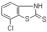 7-氯-2(3H)-苯并噻唑硫酮分子结构 (CAS 1849-73-6)