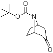 N-叔丁氧羰基-去甲托品酮分子结构 (CAS 185099-67-6)