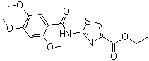 2-[(2,4,5-三甲氧基苯甲酰基)氨基]-4-噻唑羧酸乙酯分子结构 (CAS 185105-98-0)