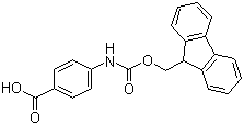 Fmoc-4-氨基苯甲酸分子结构 (CAS 185116-43-2)